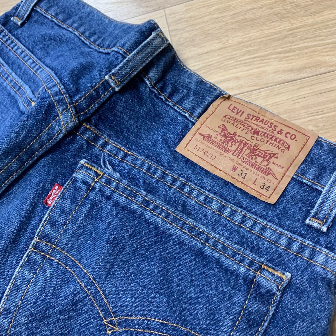 실측30x32) 93년 levi's 리바이스 517 부츠컷 데님 상품이미지4