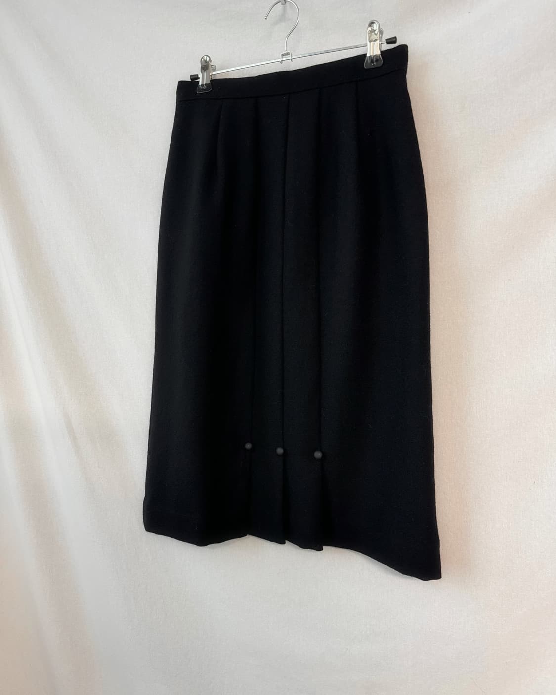 프론트 버튼 울 스커트 상품이미지3