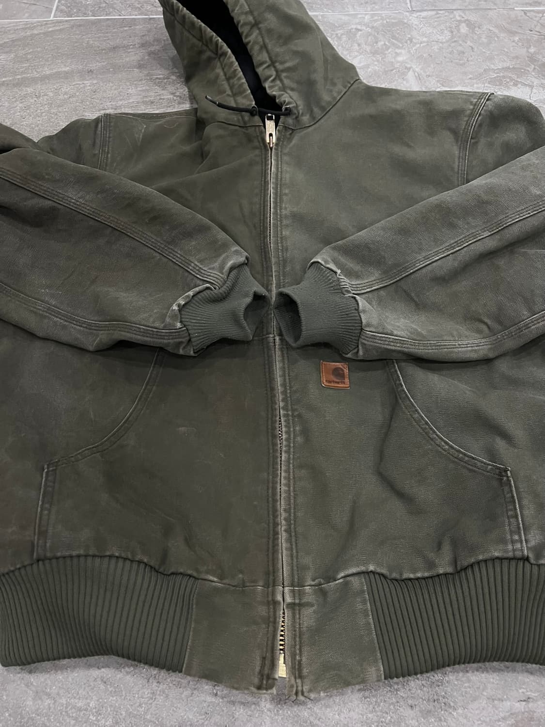 (L-TALL)칼하트 덕 액티브 후드자켓 J130 ARG 아미그린 상품이미지7