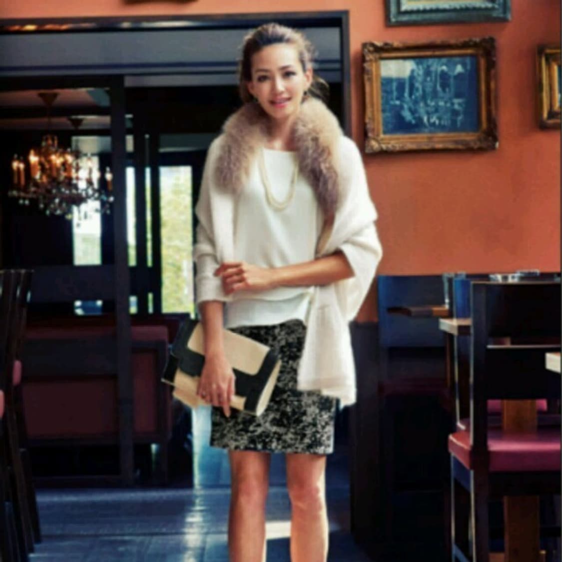 퍼 탈부착 케이프 숄 3way 갸루 y2k 2000s 상품이미지3