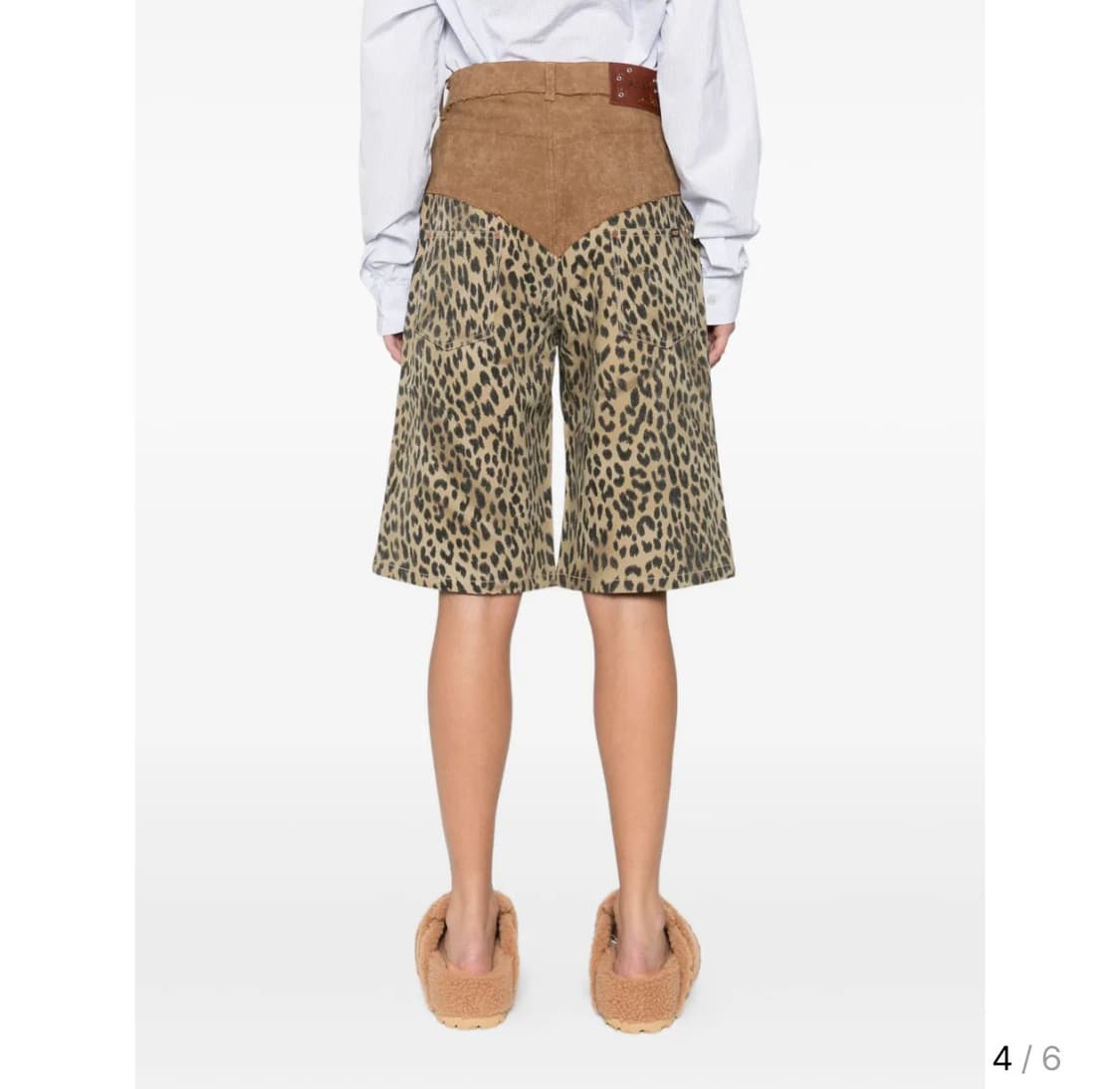 유일매물) 앤더슨벨 옥스포드 콤보 레오파드 쇼츠 상품이미지5