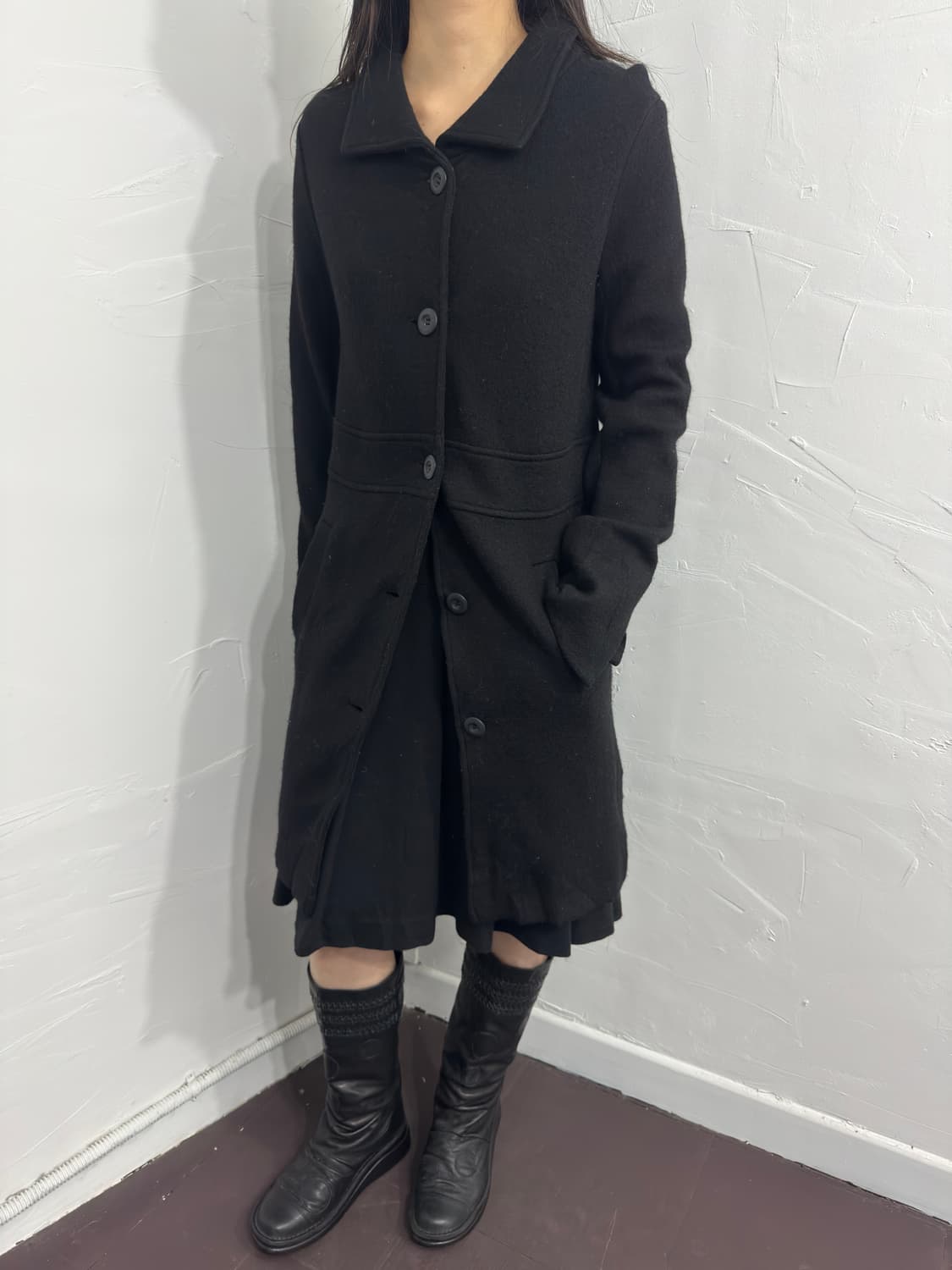icb button wool coat 상품이미지4