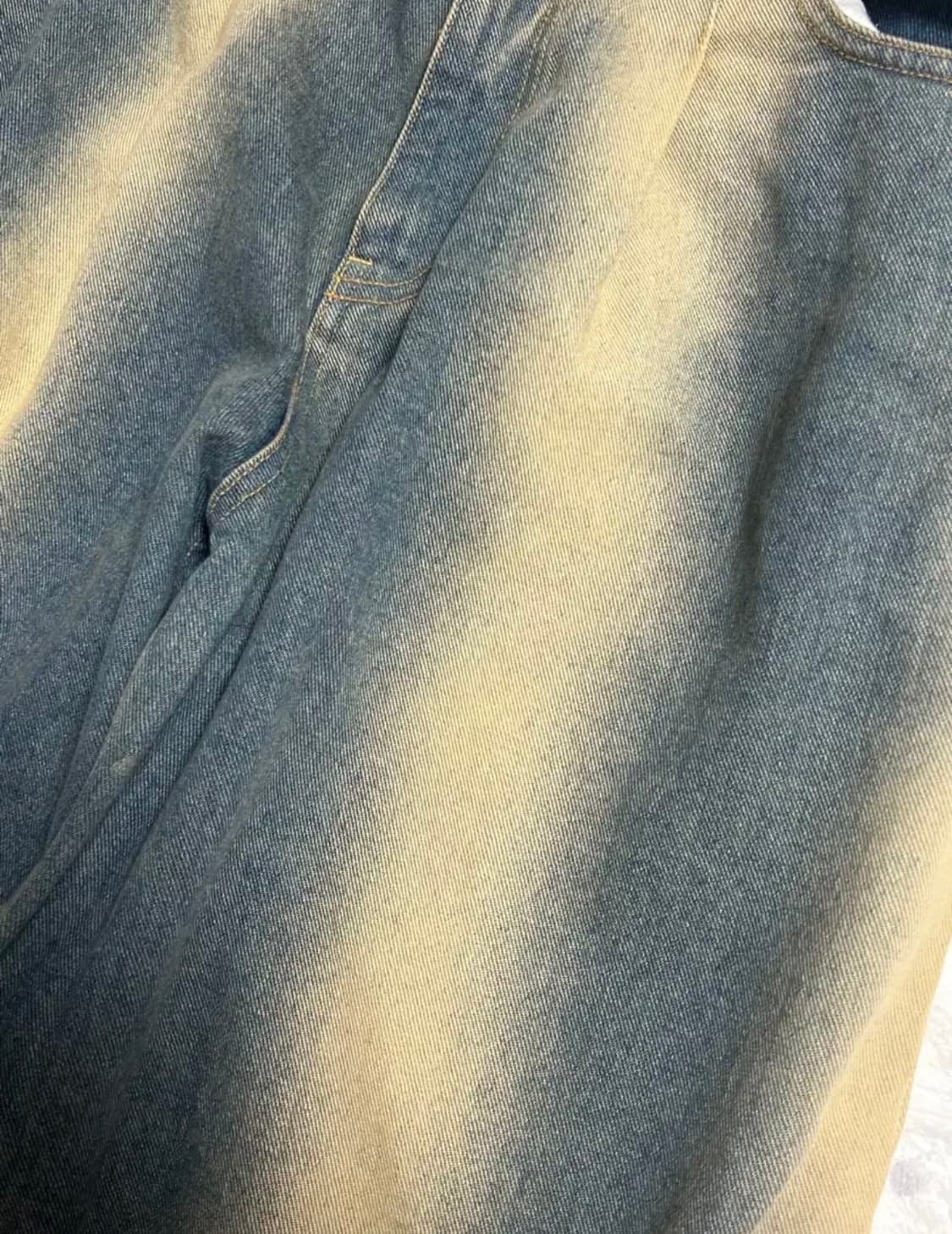 희귀) 워싱 와이드 팬츠 빈티지 청바지 데님 팬츠 빈티지 상품이미지1