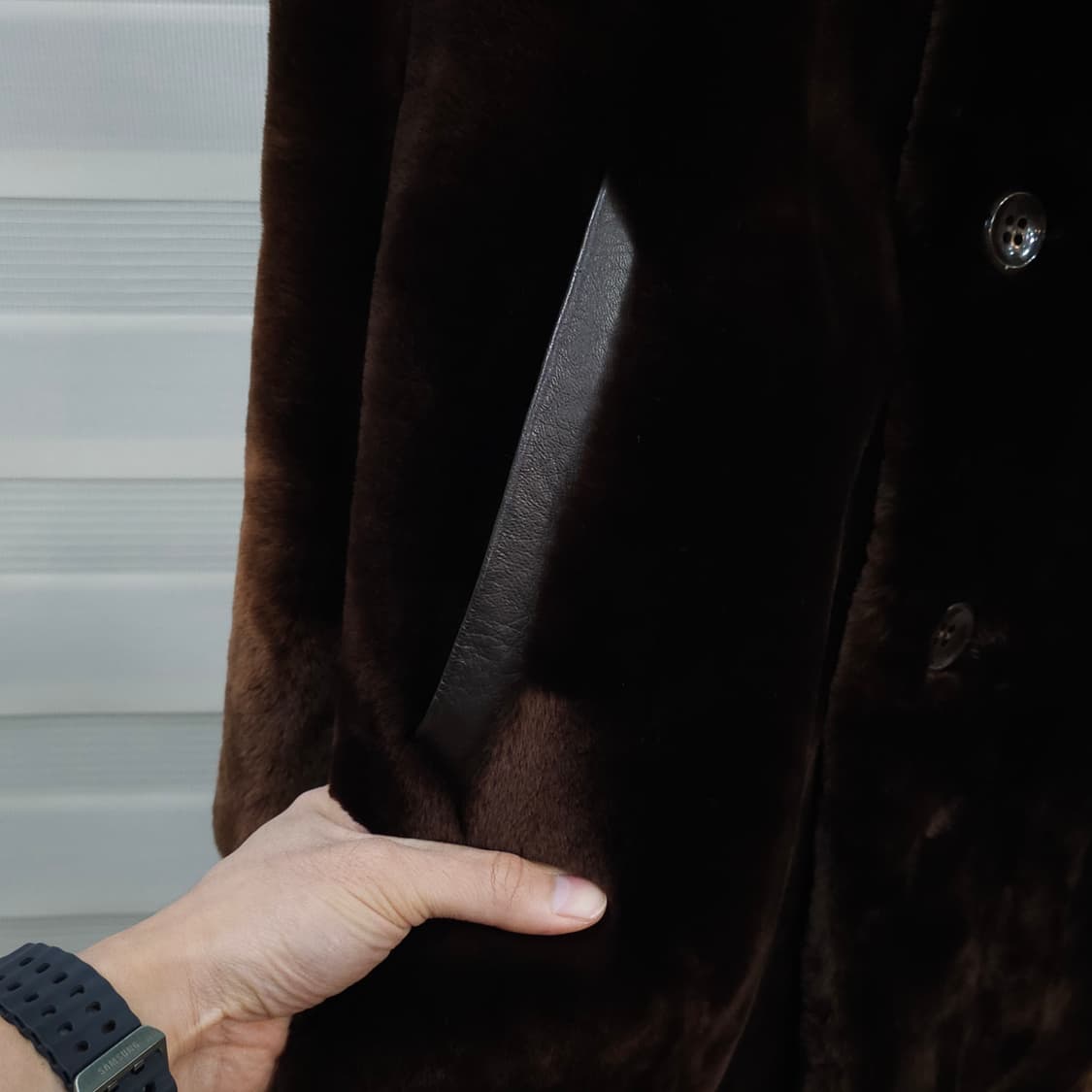 헝가리 빈티지 리얼 무톤 코트- 46사이즈 상품이미지4