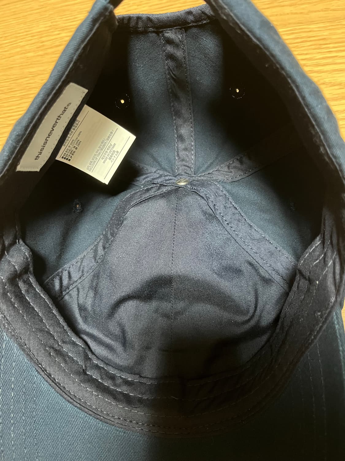 디네댓 디스이즈네버댓 네이비 볼캡 모자 상품이미지4