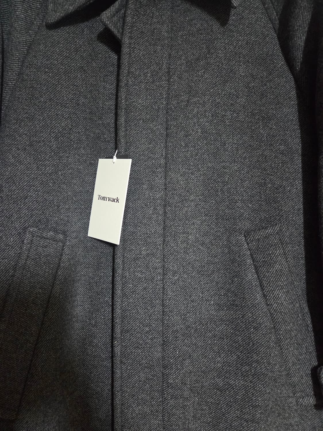 토니웩 브러쉬드 울 맥코트 트윌 그레이 상품이미지3
