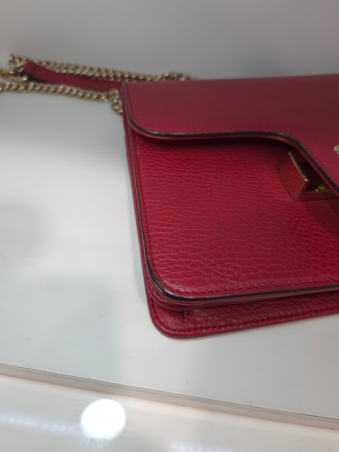 구찌 인터로킹 빨강 체인백 상품이미지6