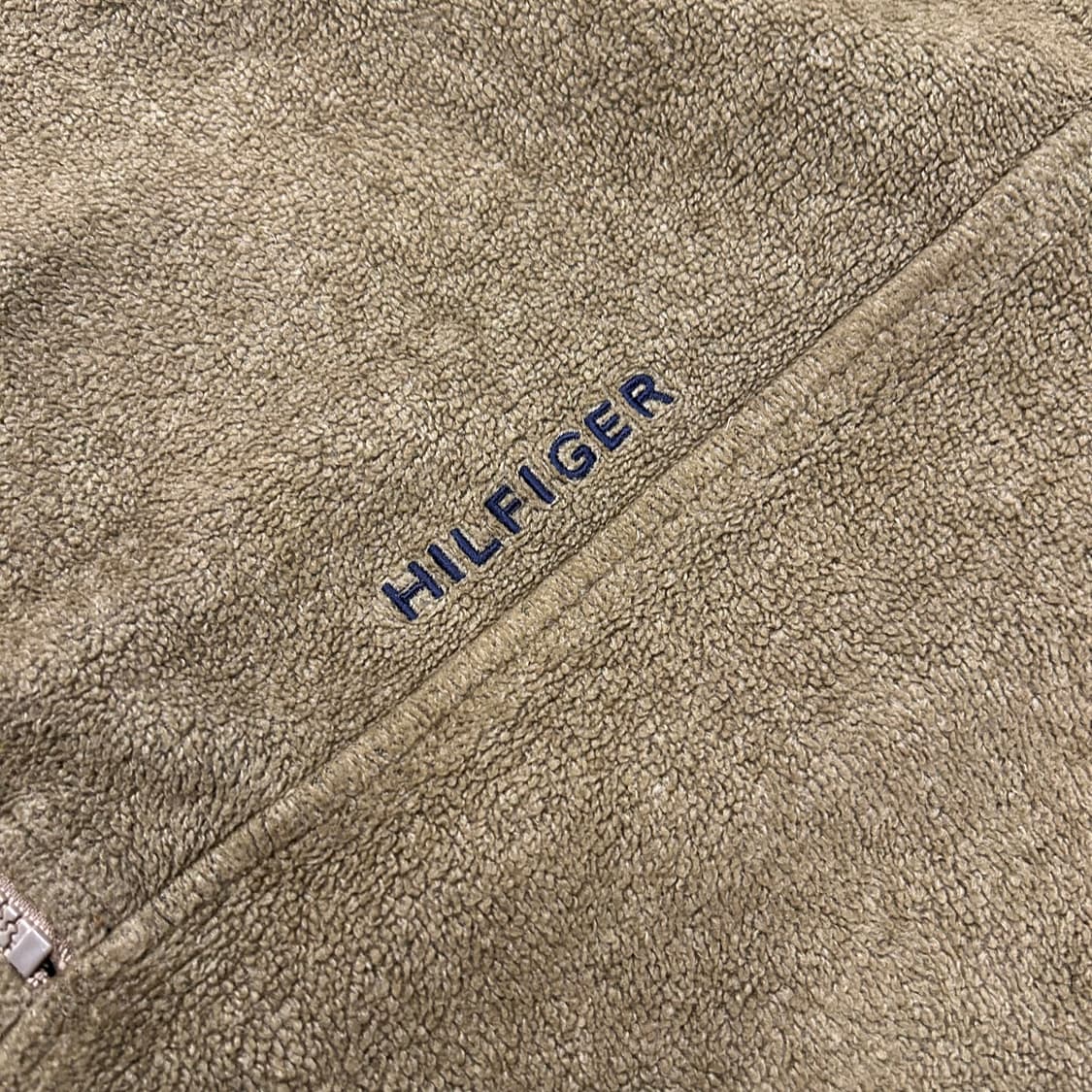 [M] 타미힐피거 올드스쿨 하프집업 플리스 브라운 상품이미지4