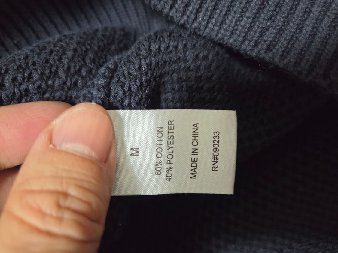 피오갓에센셜 다크 네이비 니트 상품이미지10