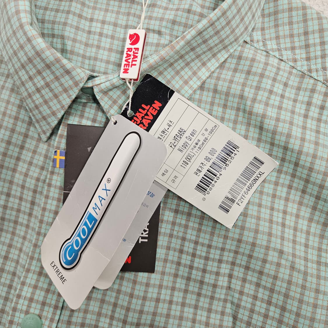 피엘라벤 체크 반팔 셔츠 XXL 상품이미지5