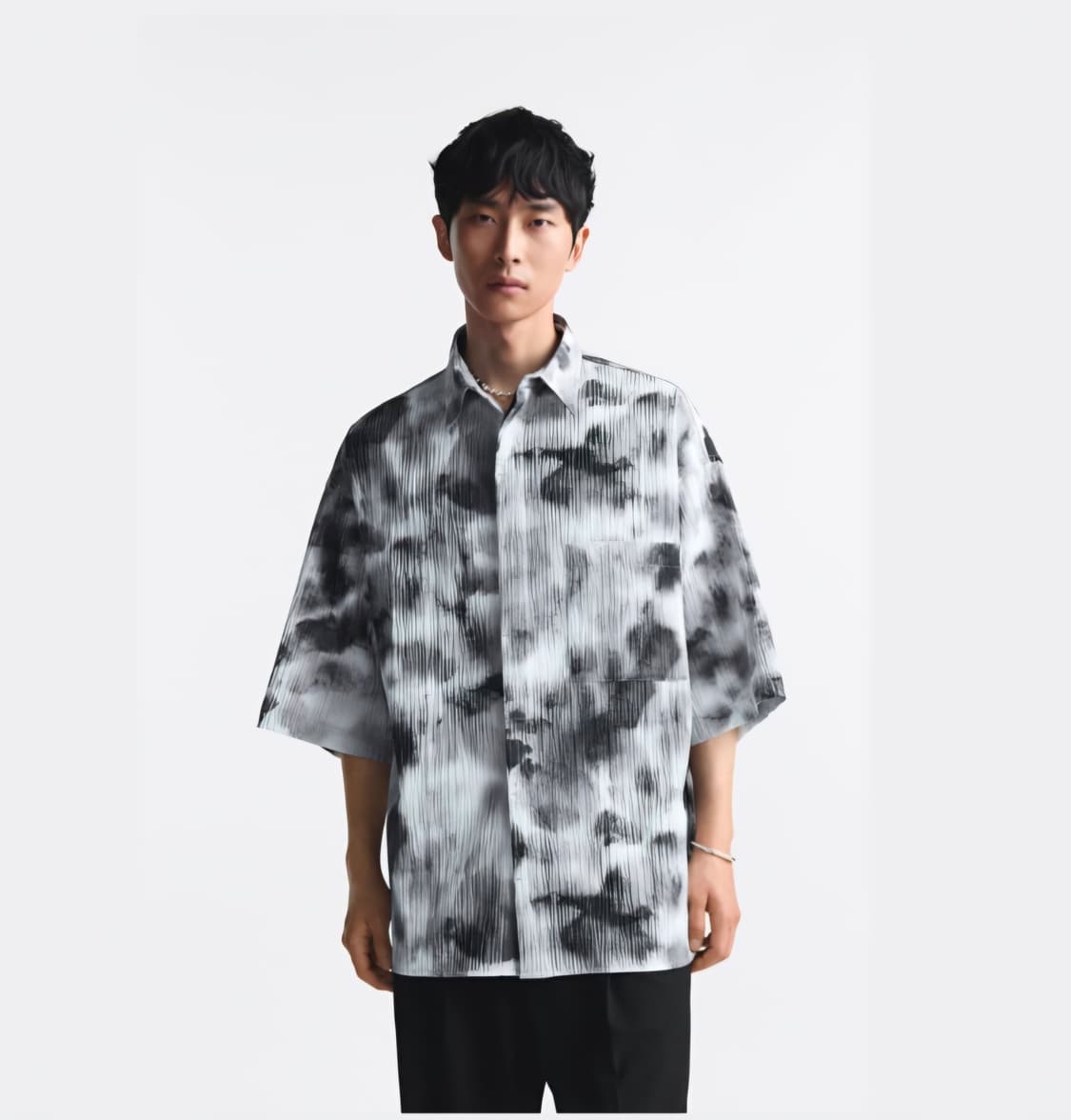 XL) ZARA 자라 루즈핏 반팔셔츠 남방 상품이미지1