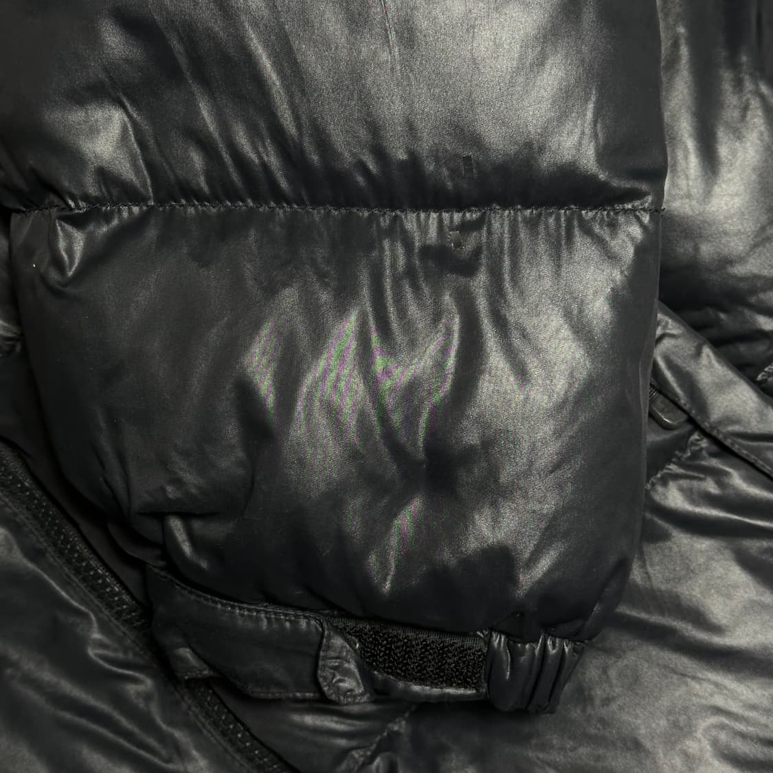 90 노스페이스 눕시 700 구스다운 유광블랙 패딩 상품이미지6