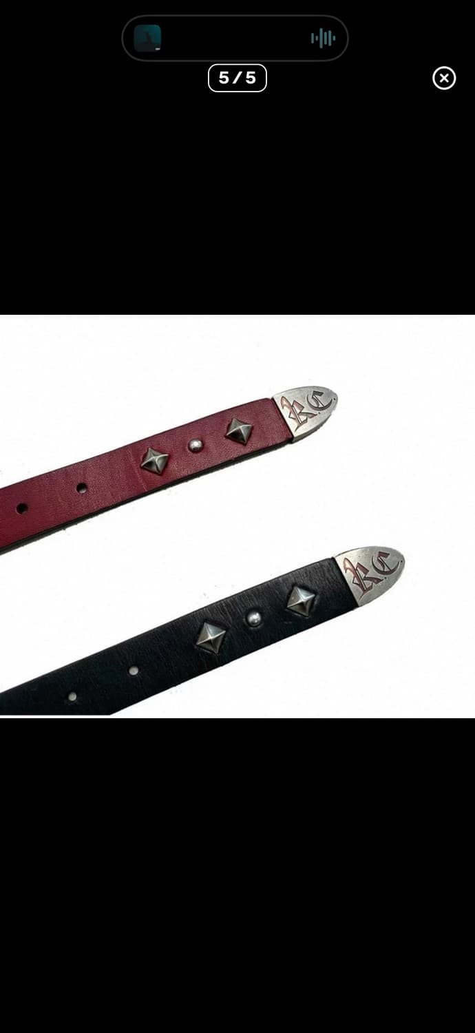 Smoked Metal Scorpion Buckle Leather Bel 상품이미지4