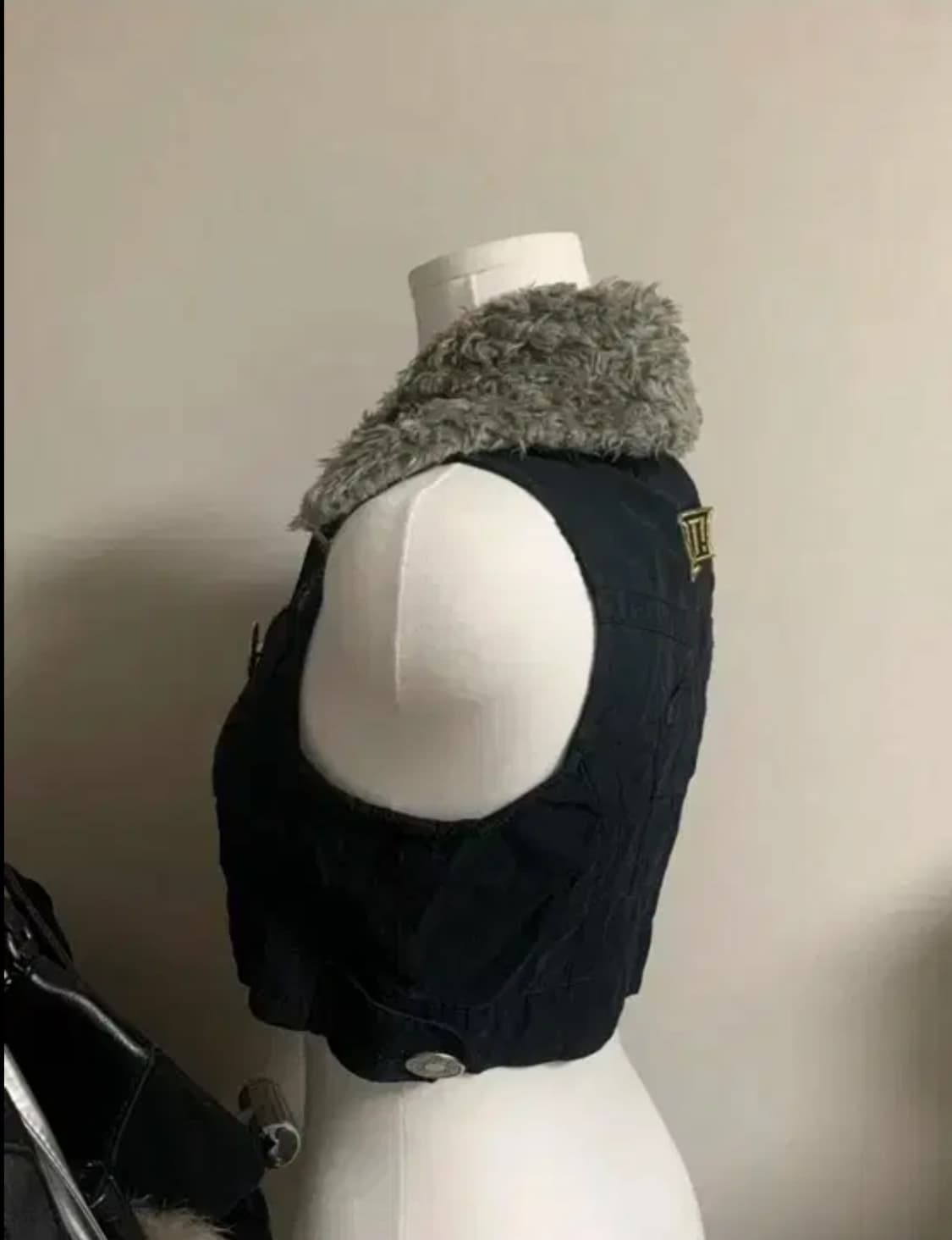 빈티지 갸루 퍼 조끼 상품이미지3