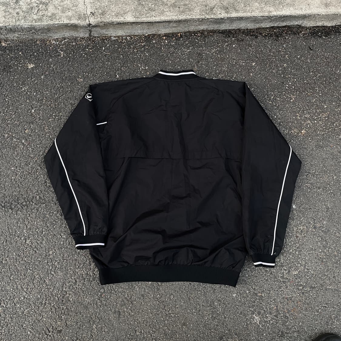 00s 나이키 미드 스우시 자수 올드스쿨 웜업 트랙자켓 바람막이 L 상품이미지4