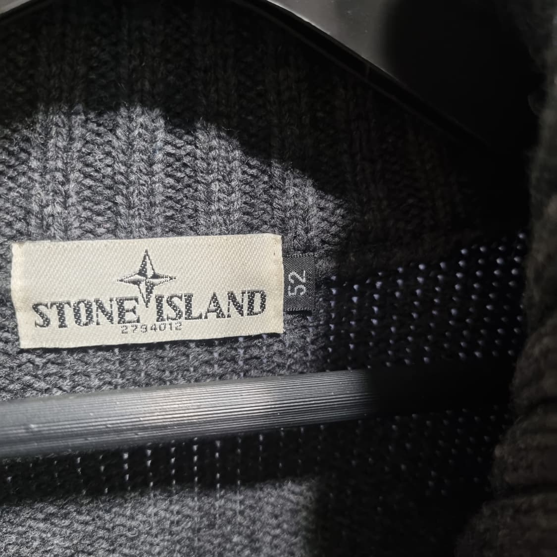 스톤아일랜드 케이블 니트 집업 그레이 상품이미지4