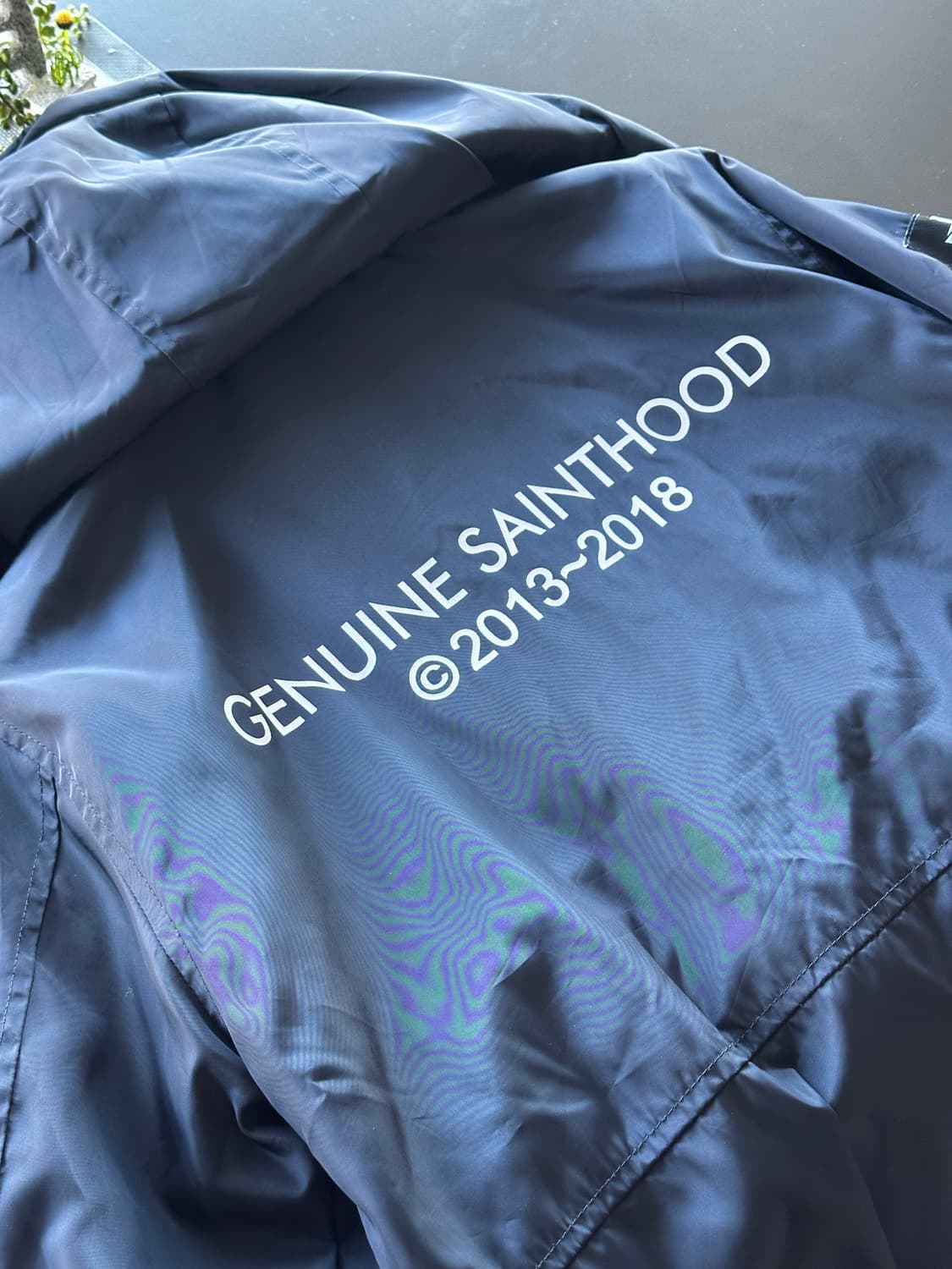 sainthood 라이트 윈드브레이커 네이비 상품이미지6