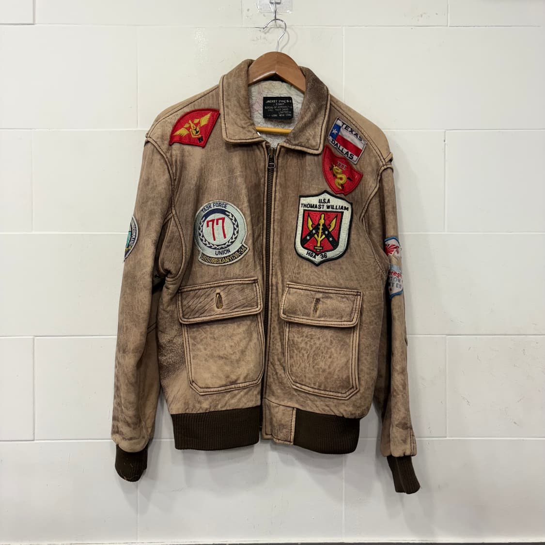 아비렉스 U.S NAVY G-1 레더자켓 상품이미지1