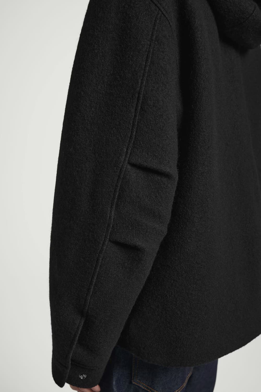 COS 후드 보일드 울 파카 재킷 L 사이즈 상품이미지3