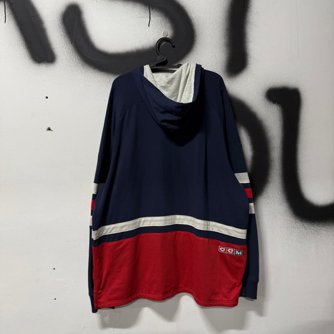 CCM x NHL 빅사이즈 100주년 기념 하키 매쉬 디테일 후디 상품이미지2