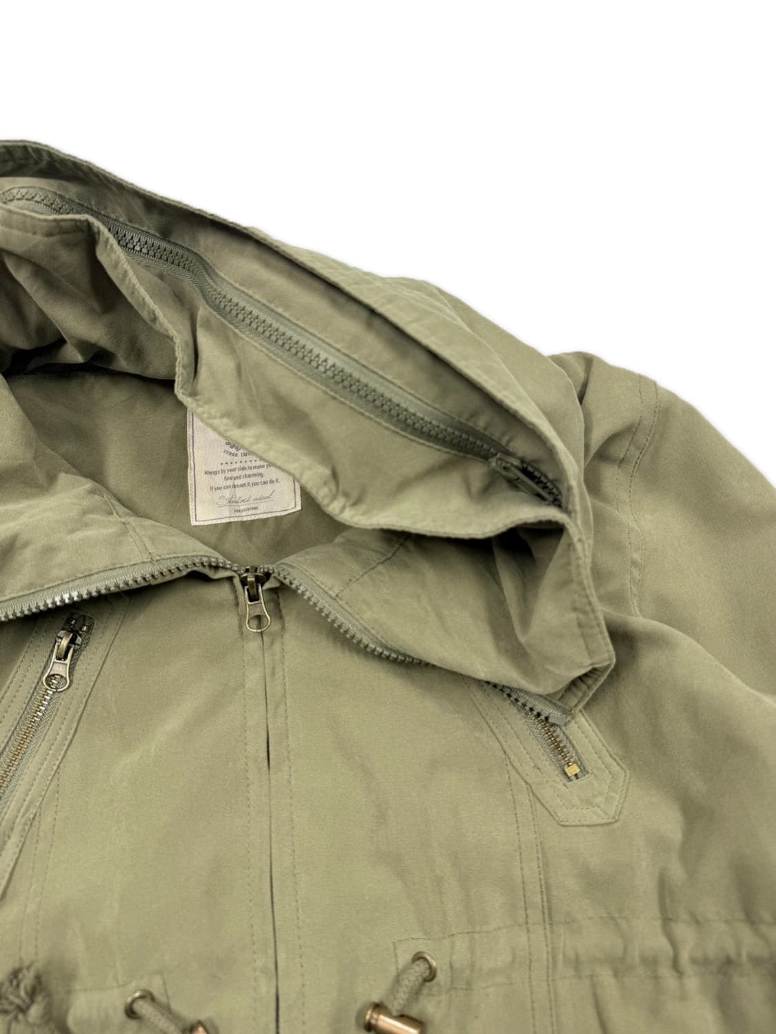 빈티지 카키 스웨이드 포켓 집업 상품이미지6