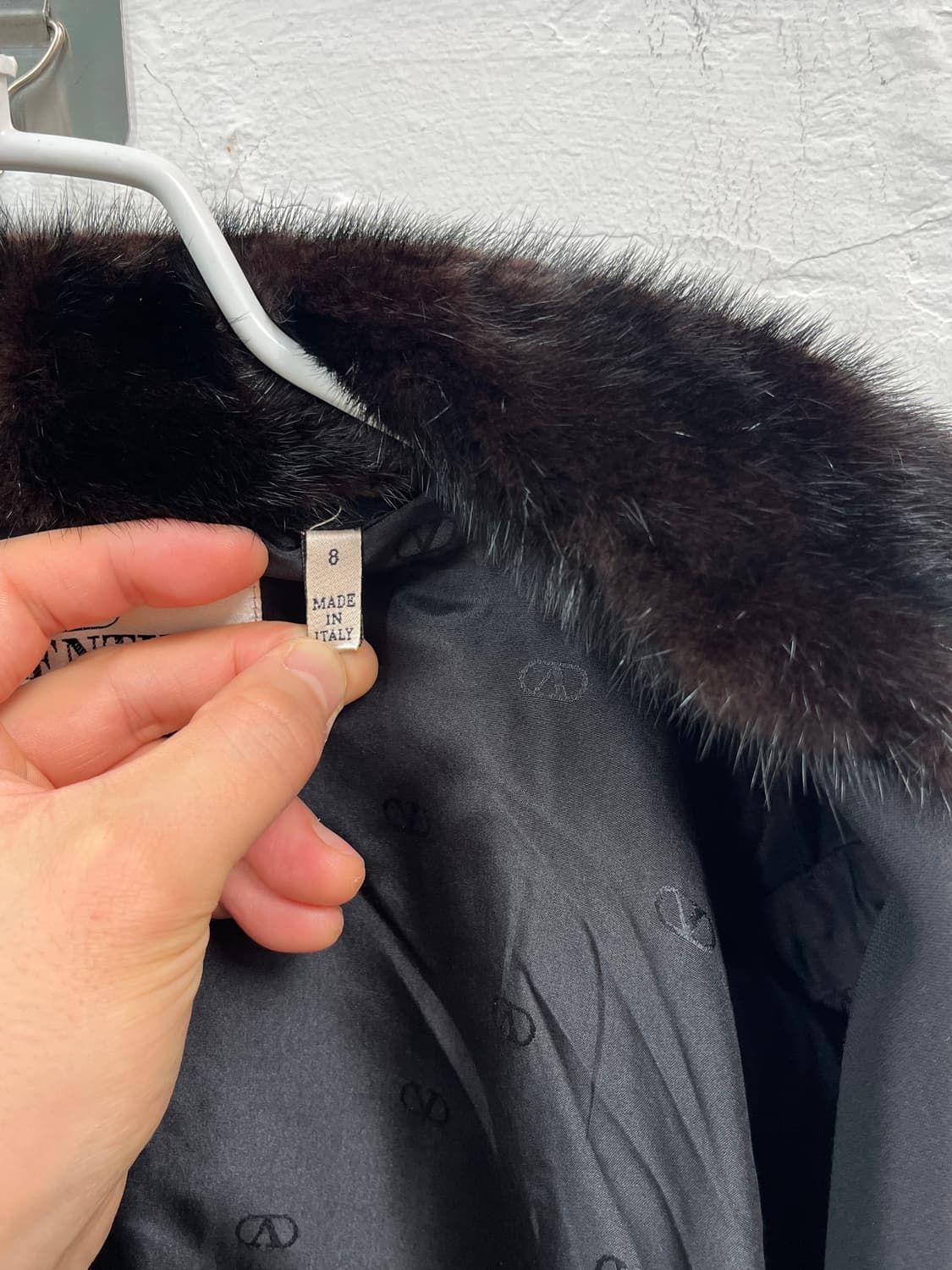 Valentino 발렌티노 모피 카라 블랙 자켓 8 상품이미지6