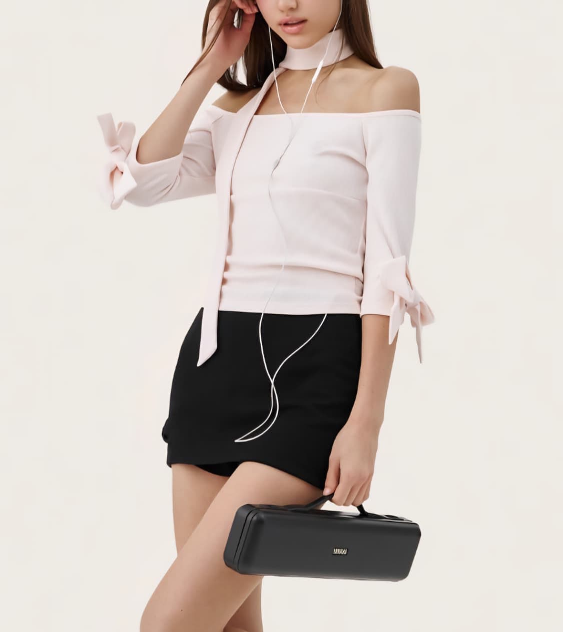 클리시어 candy bow off - shoulder scarf set 상품이미지3