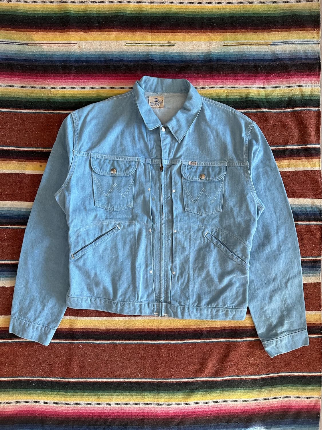 60s USA 빈티지 랭글러 22MJZ 셀비지 데님 자켓 24MJZ 상품이미지1