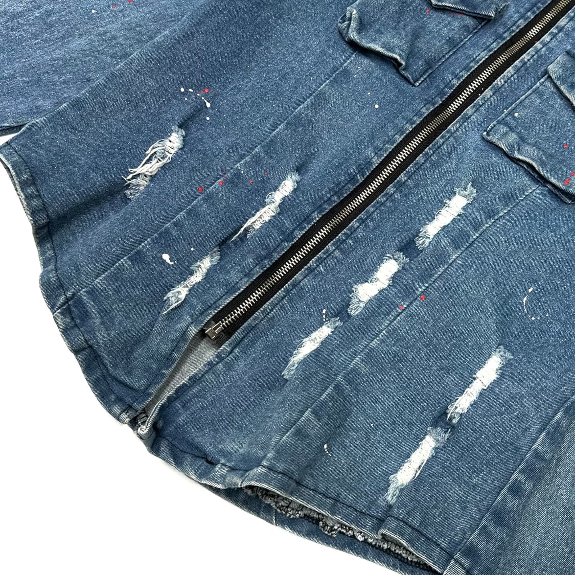 Distressed Vintage Rugged shirt jacket  상품이미지2