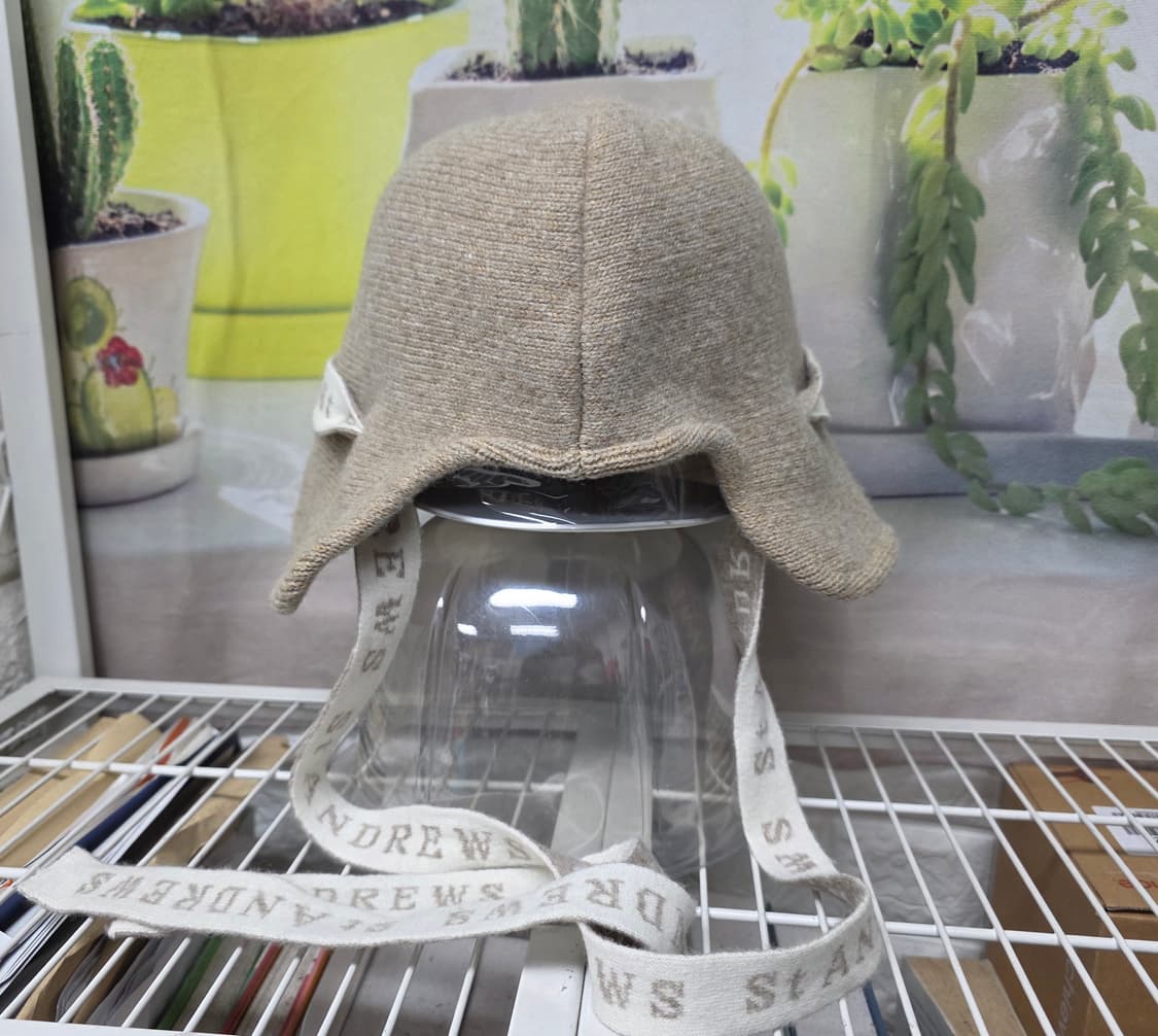 세인트앤드류스 여성겨울모자 니트모자 테잎 퍼 보닛햇 KG63 상품이미지3