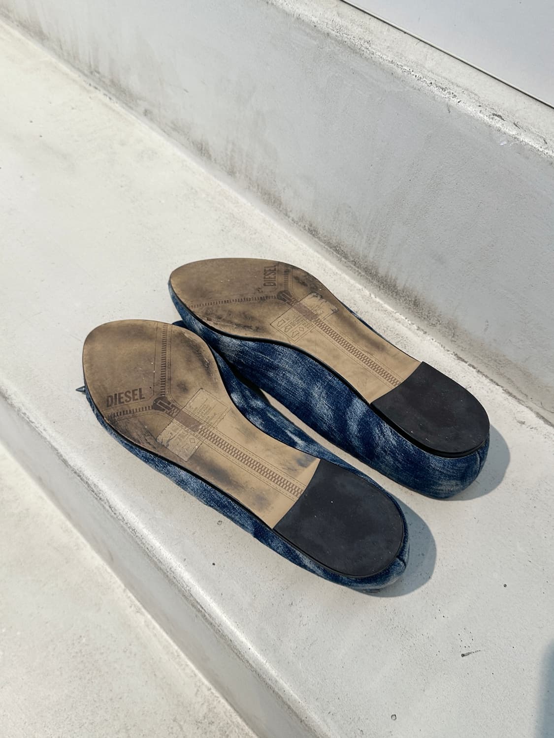 Diesel denim ribbon flats 상품이미지4