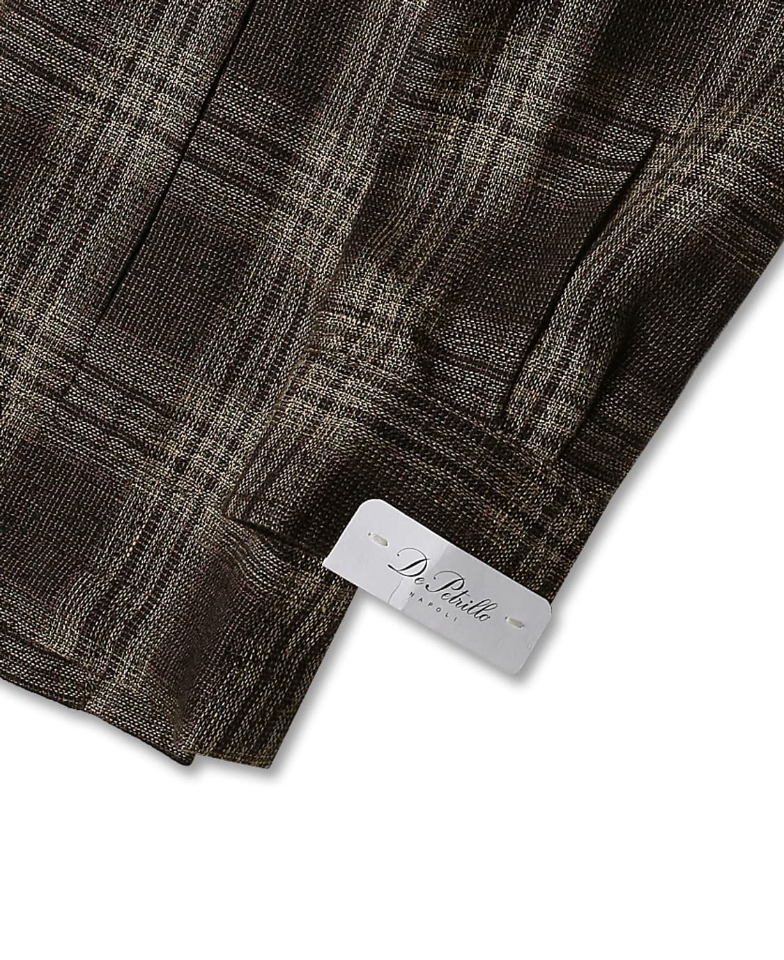 드 페트릴로 [De Petrillo] 린넨 울 체크 나폴리 벨티드 자켓 상품이미지4