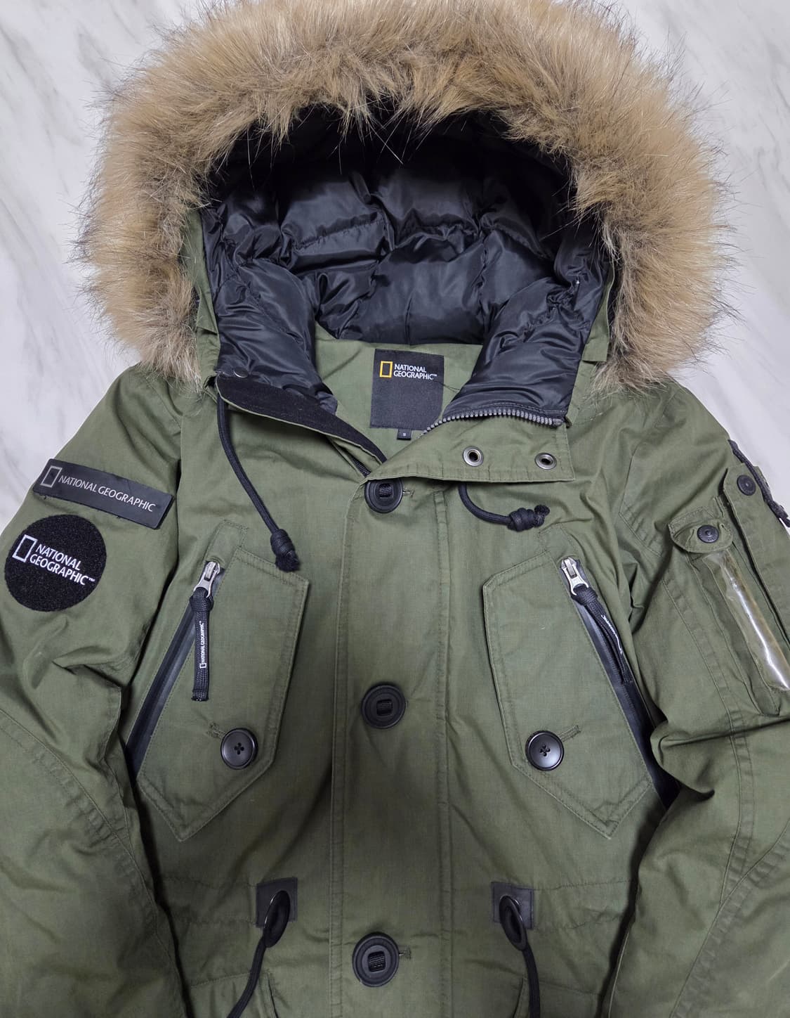 내셔널지오그래픽 공용 블루웨일 다운 자켓  상품이미지3