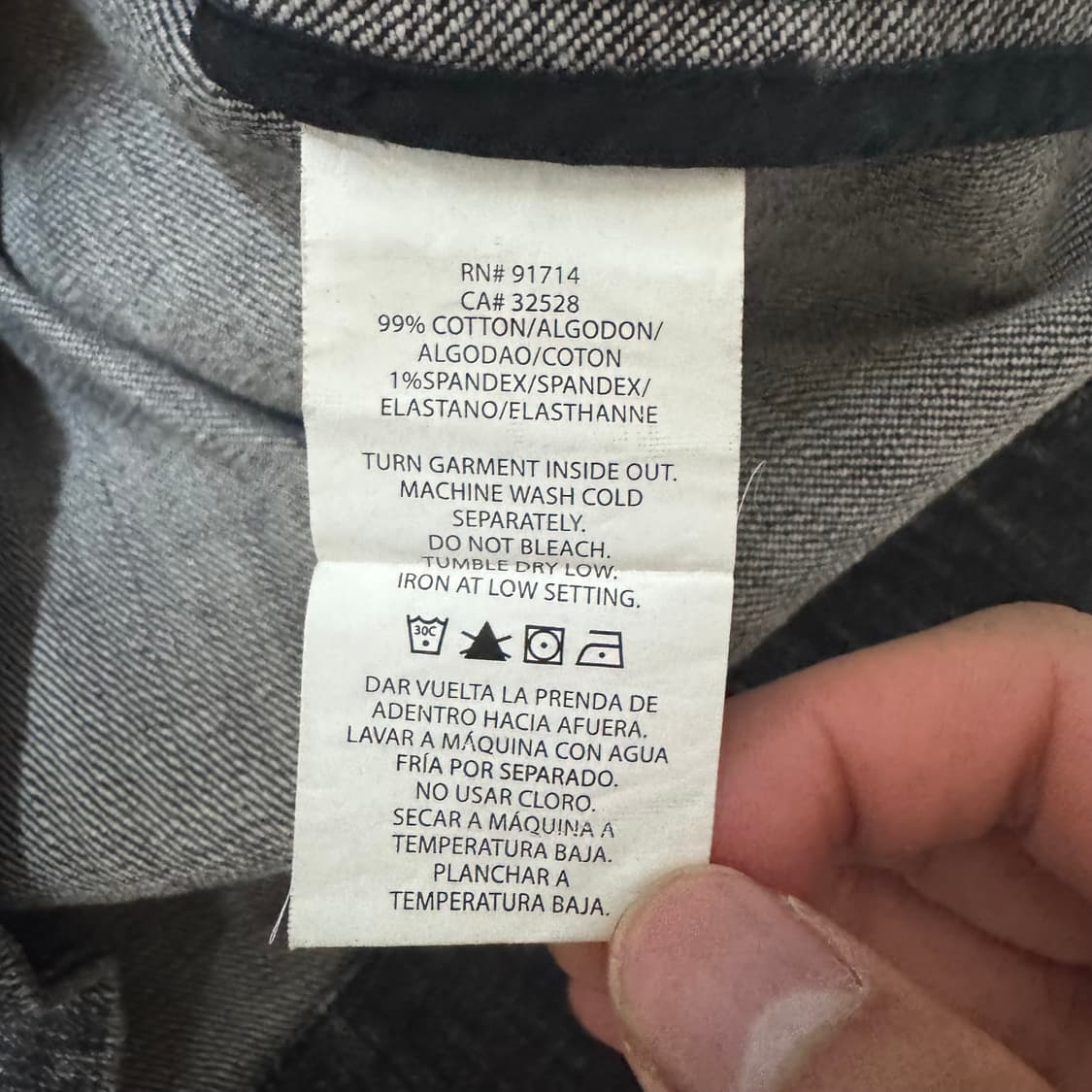 아르마니 익스체인지 우먼스 가먼트 플레어 흑청 데님 자켓 상품이미지5