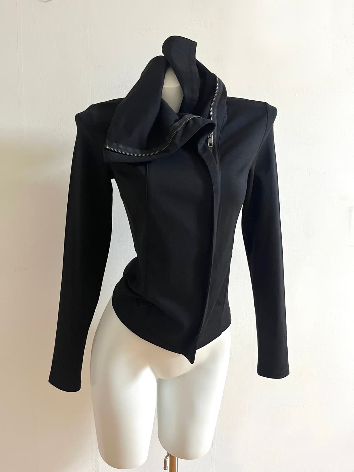 a/x 드레이프 하이넥 져지 집업 상품이미지9