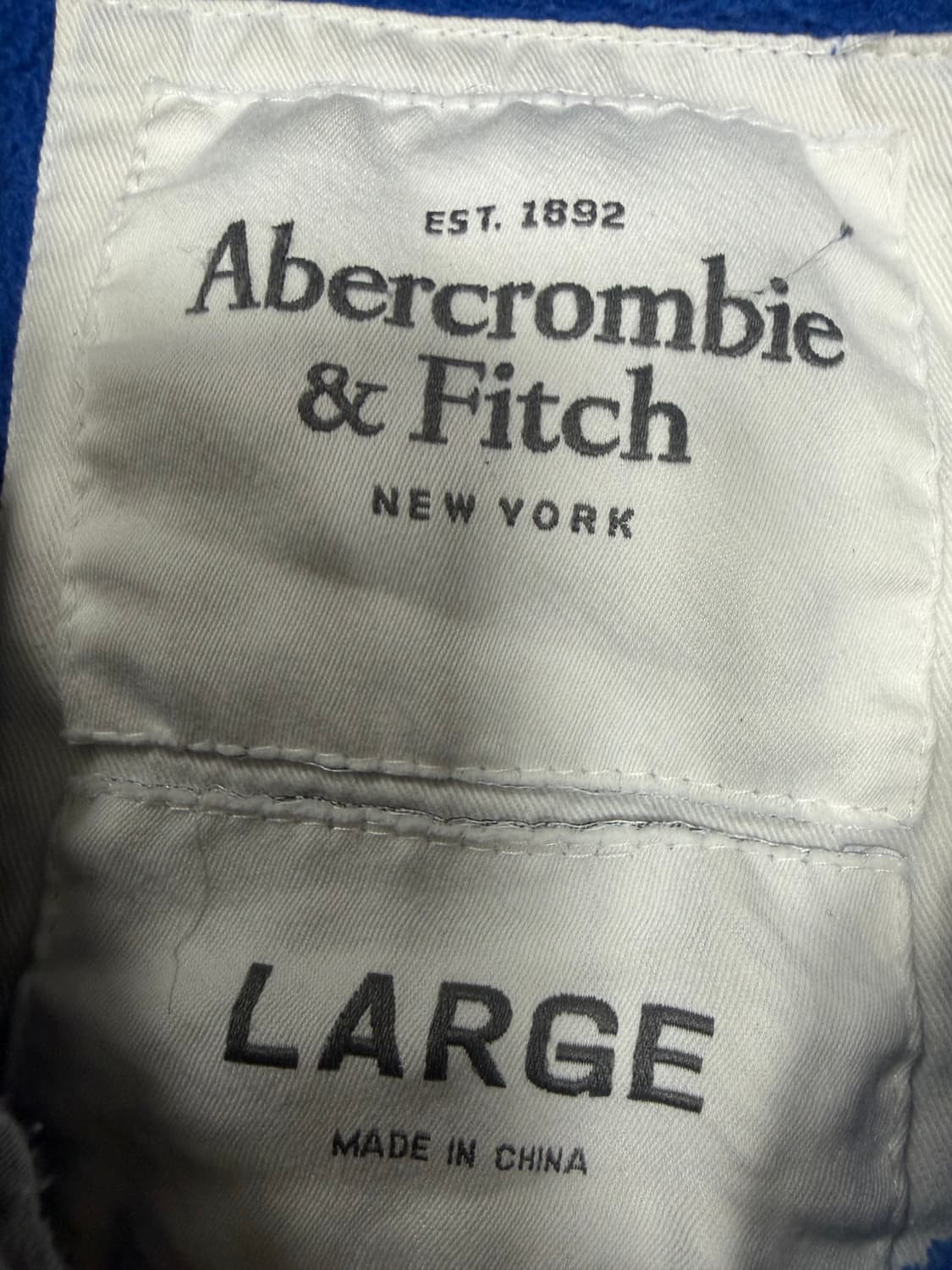 아베크롬비 블루 후드집업 L 상품이미지3