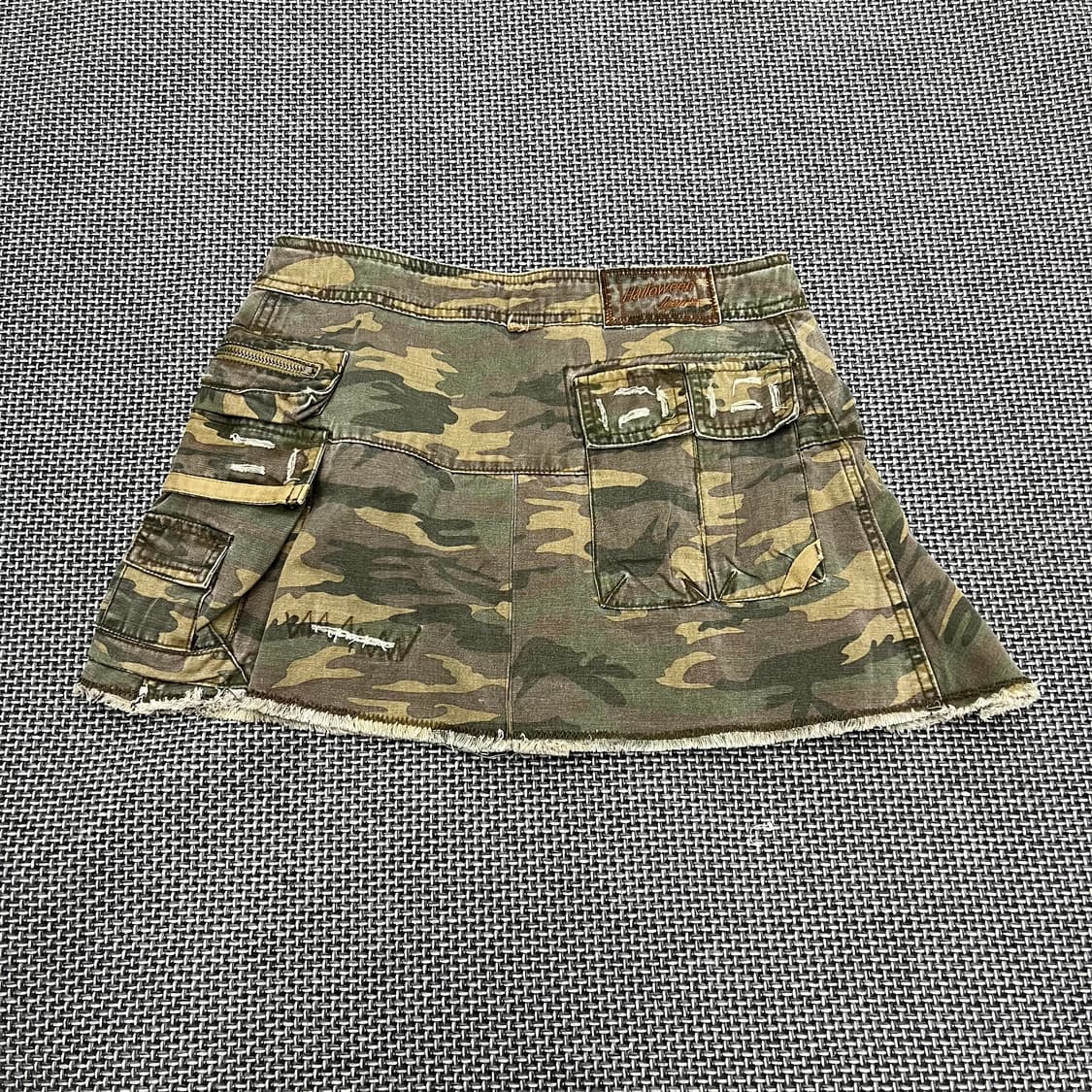 빈티지 카모 로우라이즈 랩스커트 상품이미지2