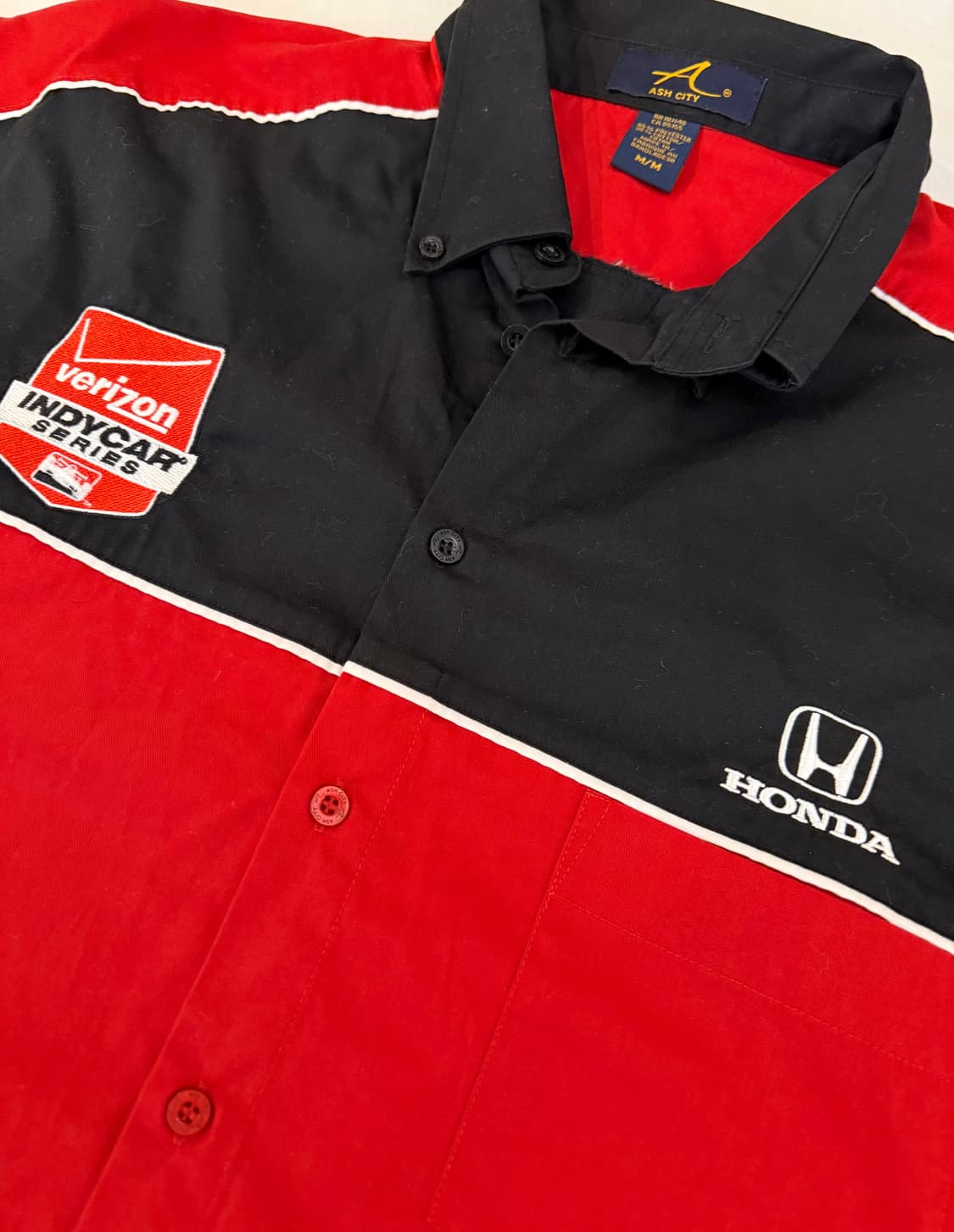 00s 혼다 인디카 레이싱 반팔 셔츠 레드 블랙 상품이미지2