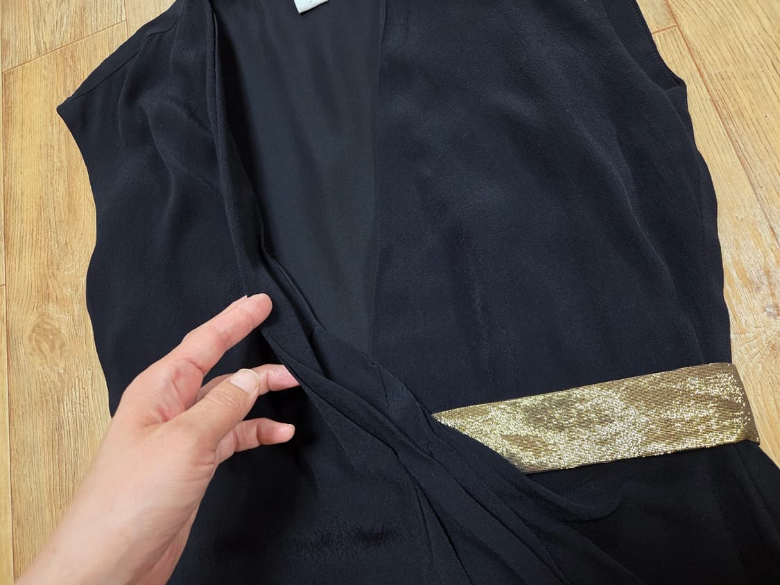 DVF 벨티드 드레이프원피스 44-55 상품이미지5