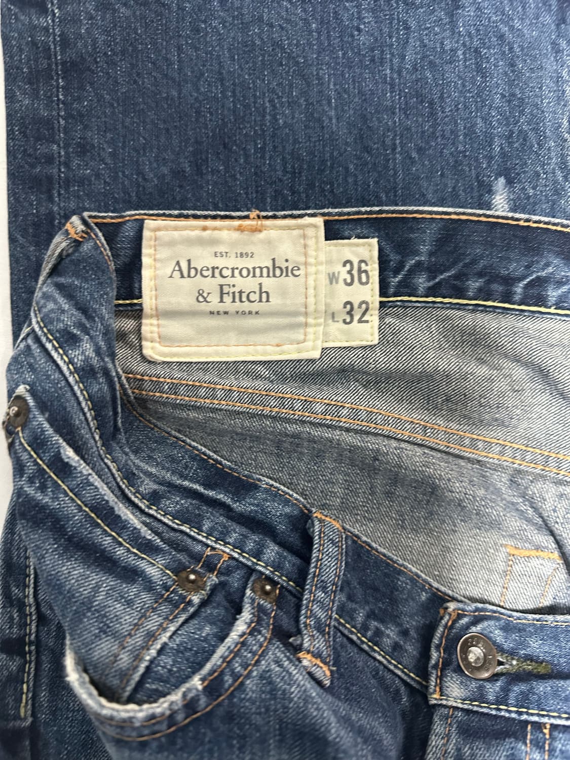 아베크롬비 데님팬츠 (와이드핏) 상품이미지5