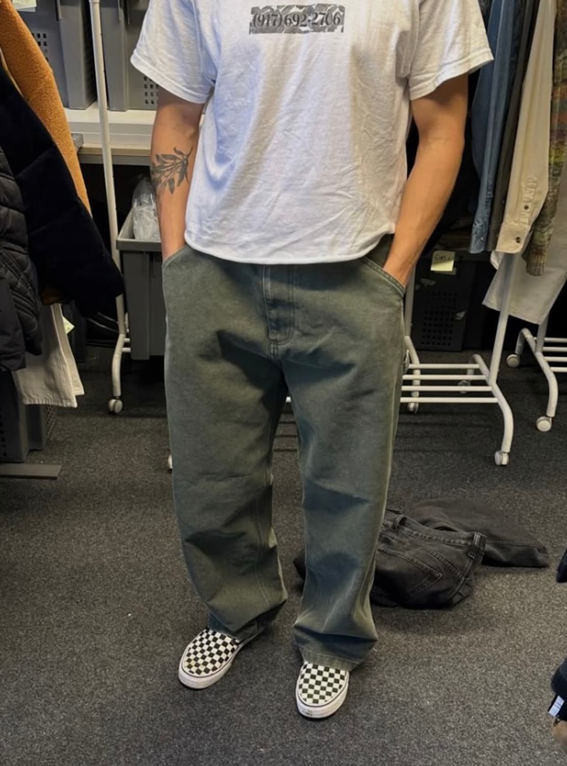 Carhartt wip 칼하트 싱글니 블랙 덕캔버스 상품이미지3