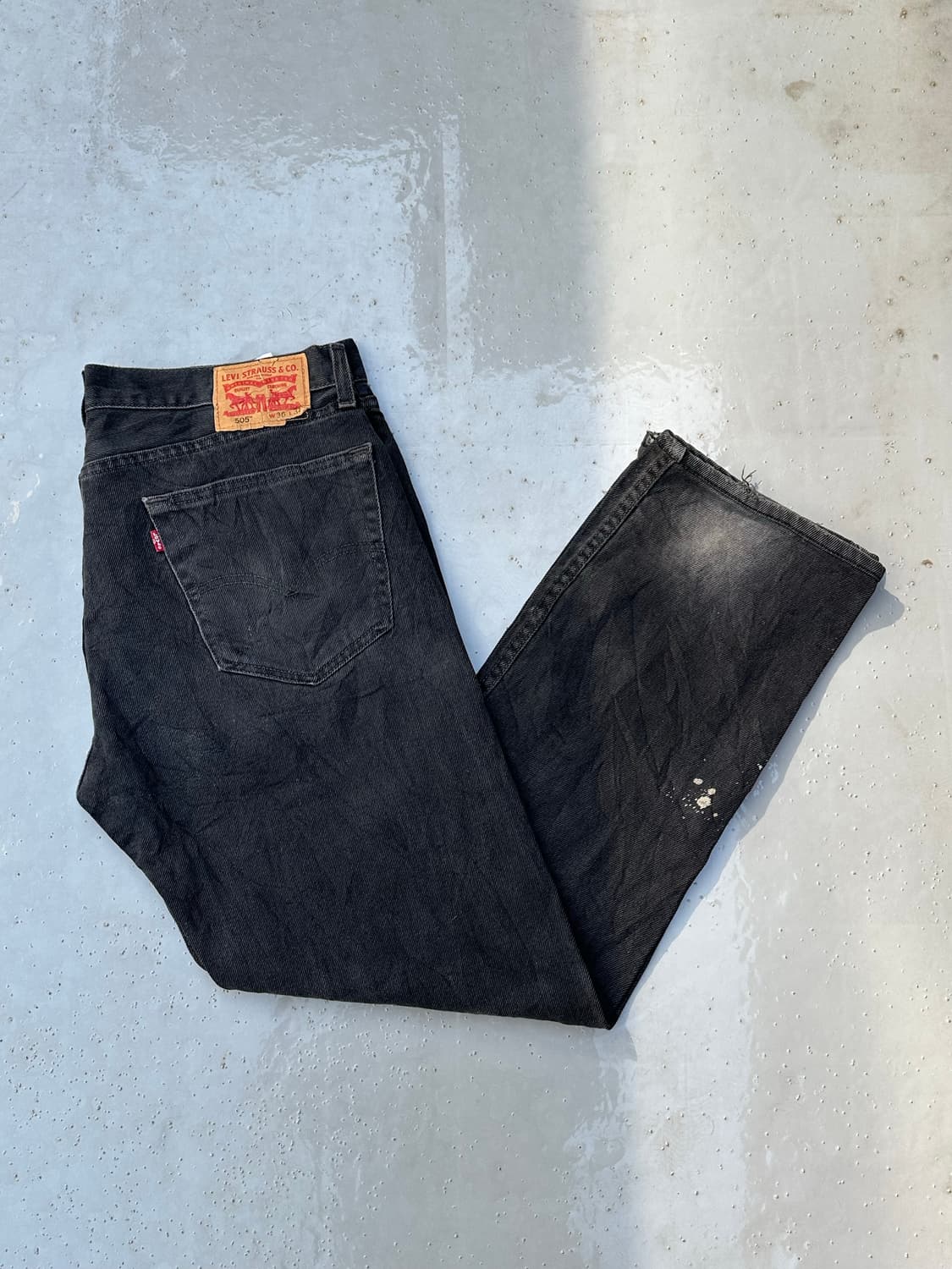 [리바이스] •Levi's 505 Black Denim 상품이미지1