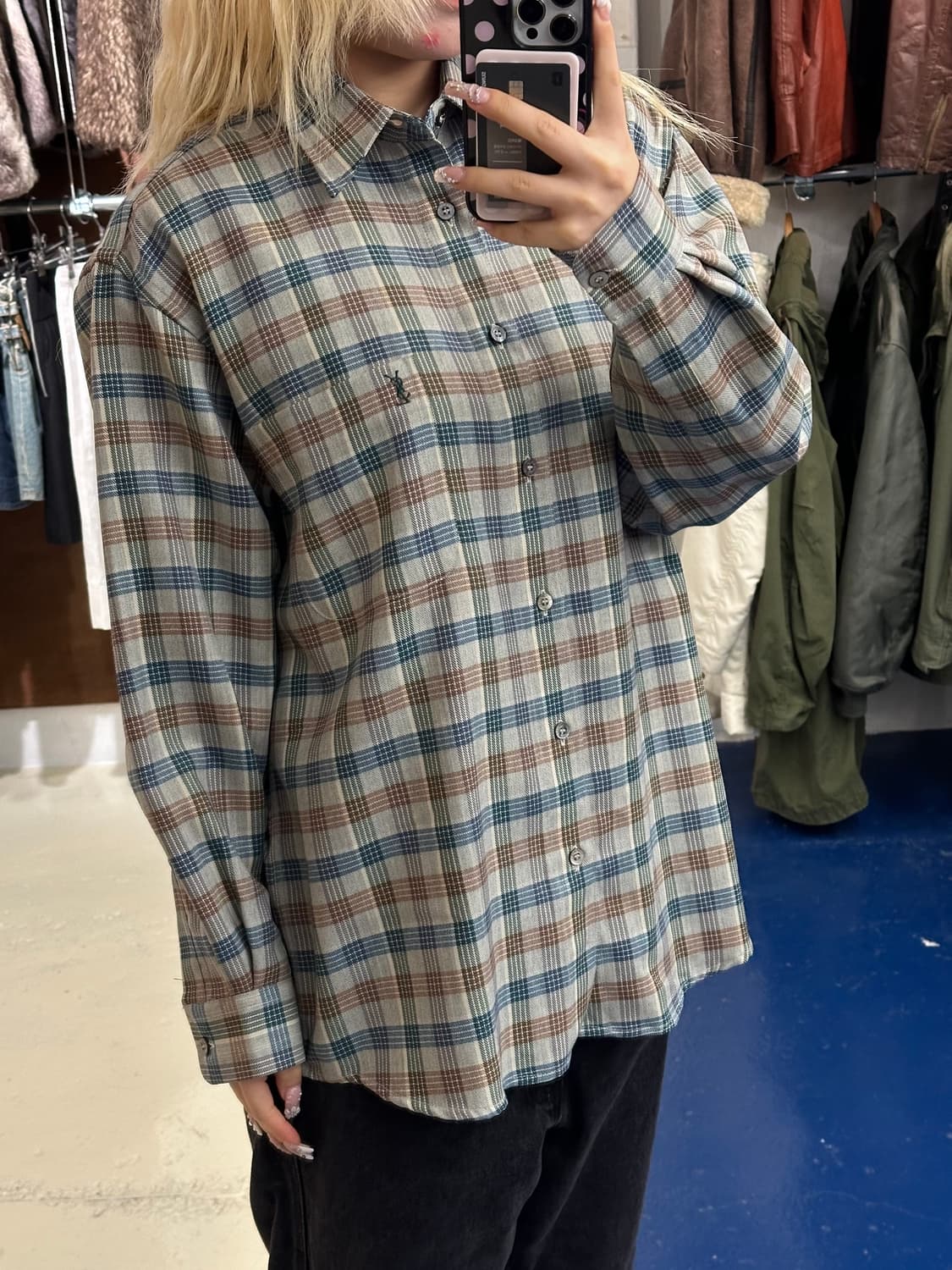 YSL 입생로랑 체크셔츠 상품이미지2