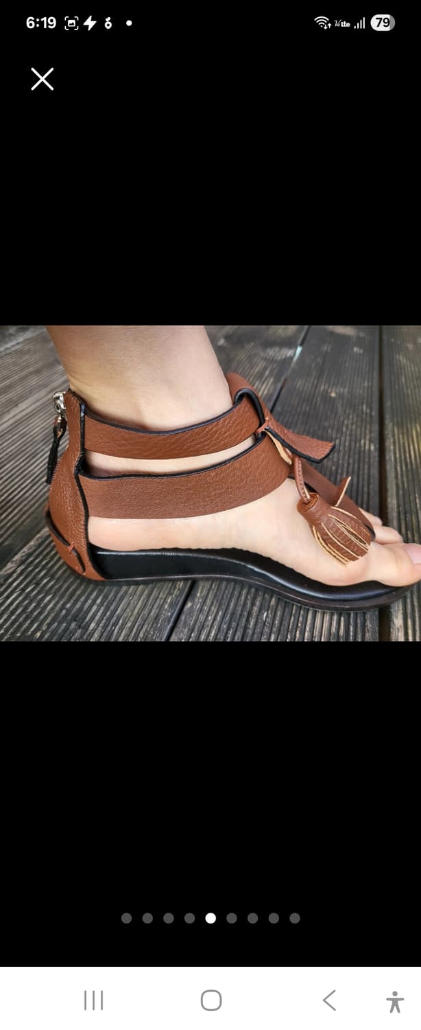 구호 가죽 샌들 새제품235mm 상품이미지5