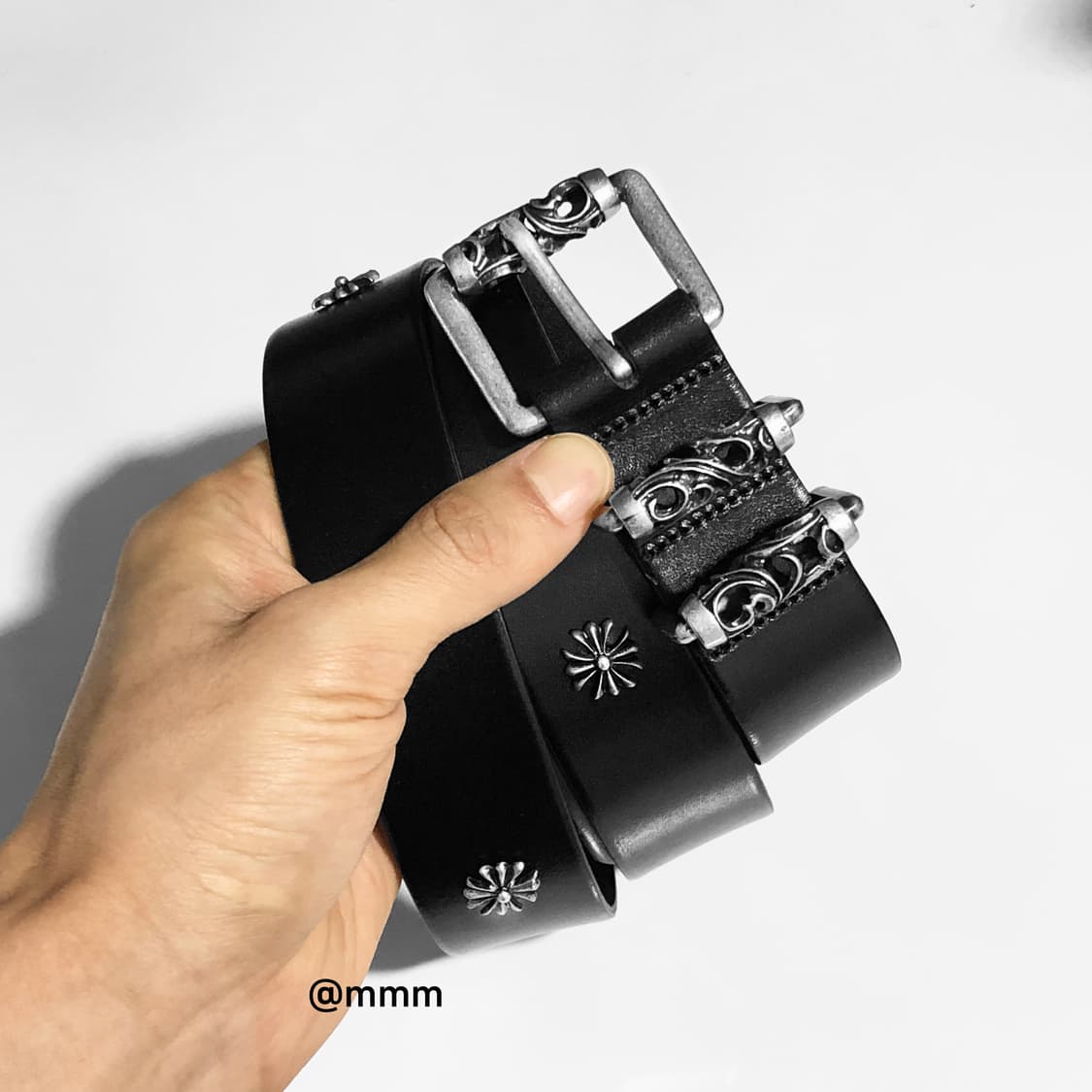 크롬 웨스턴 소가죽 벨트 상품이미지6