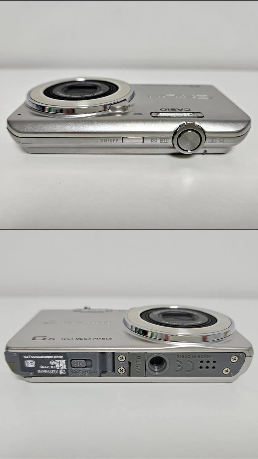 [즉시사용가능/정상작동] 카시오 엑슬림 Z770 실버 디카 상품이미지3