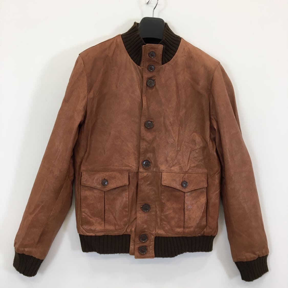 알레산드로 델라쿠아 이태리 리얼레더 가죽 100% 자켓 95 상품이미지1