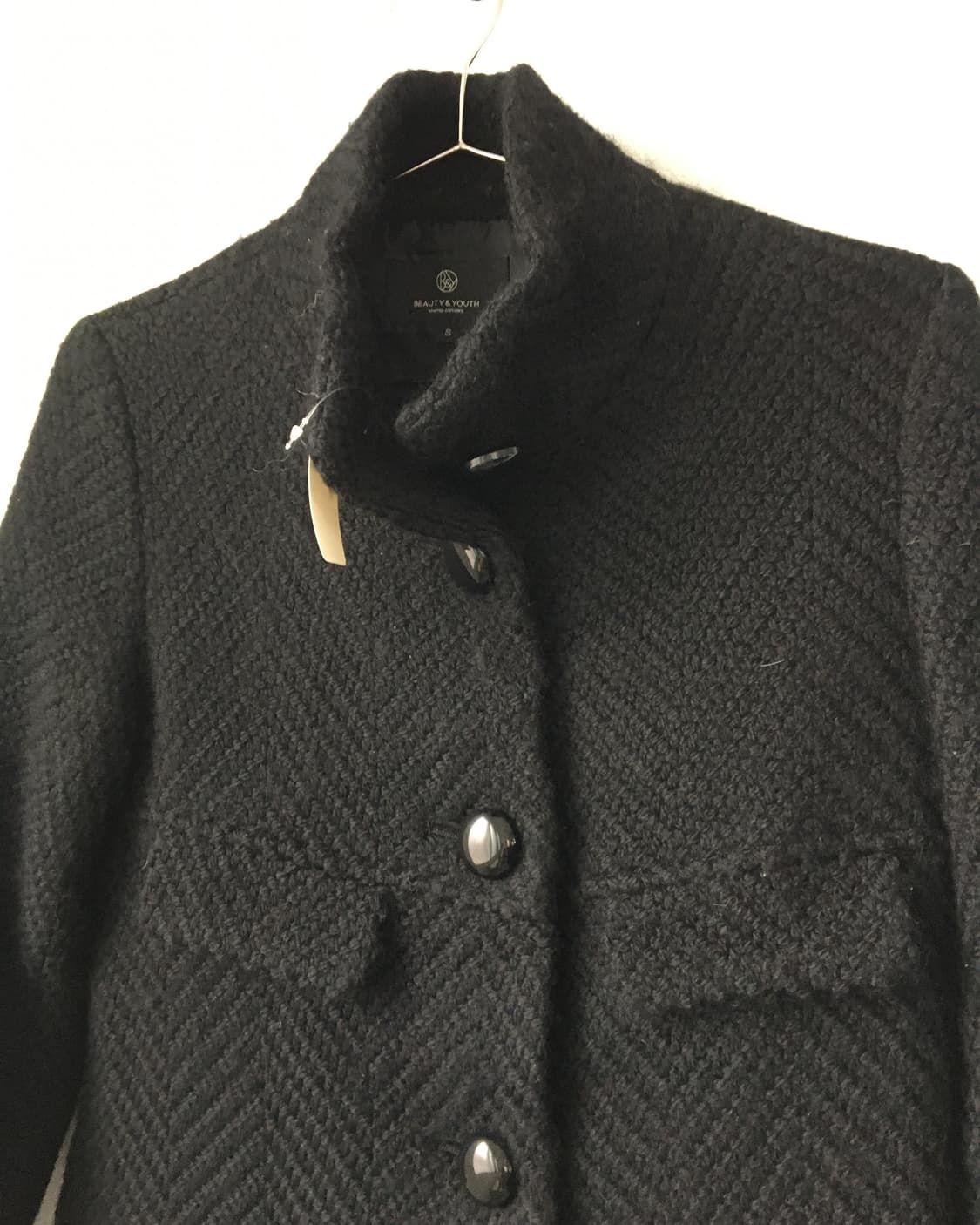 Pattern point high neck coat 상품이미지4