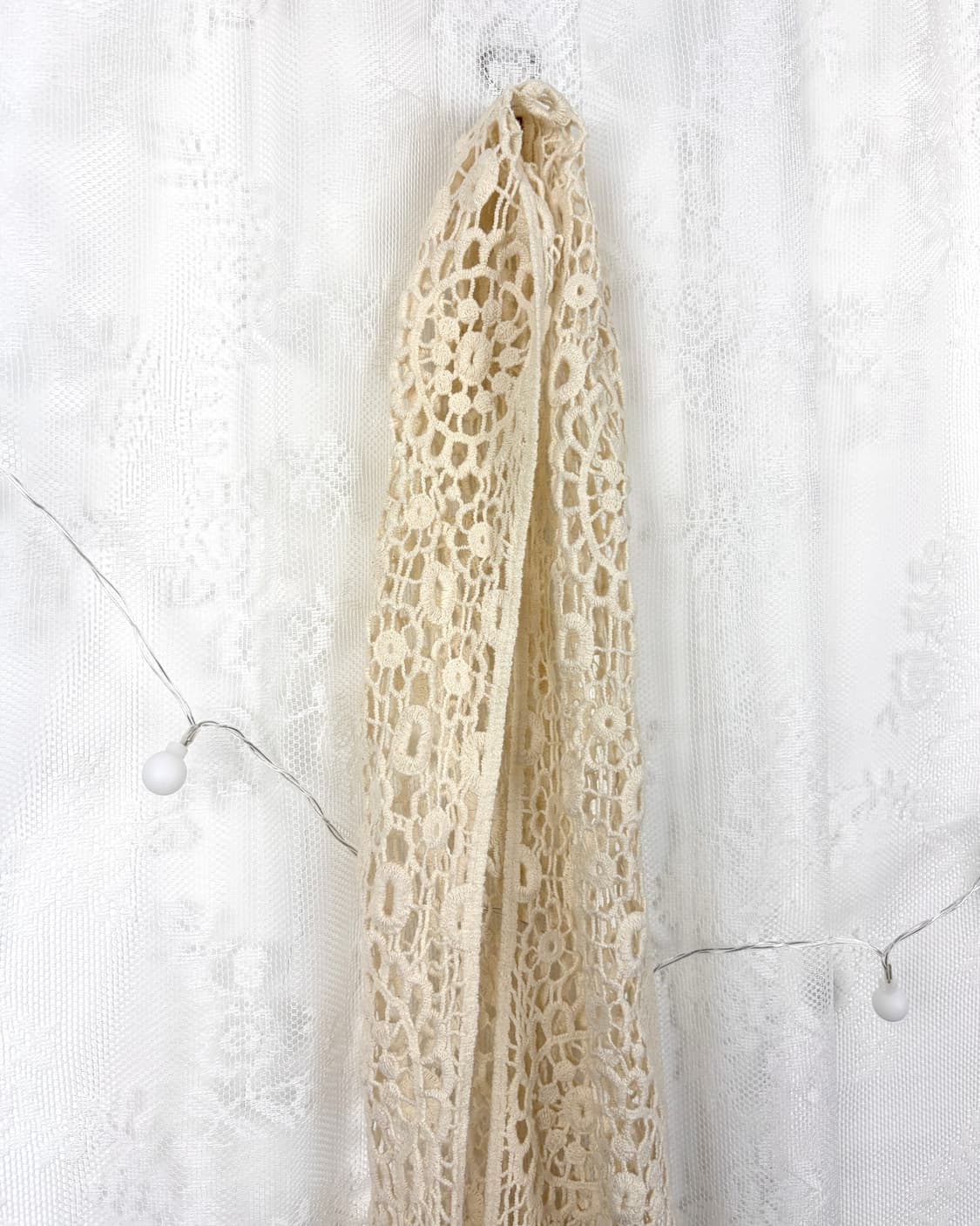 Floral Crochet Lace Scarf 상품이미지2