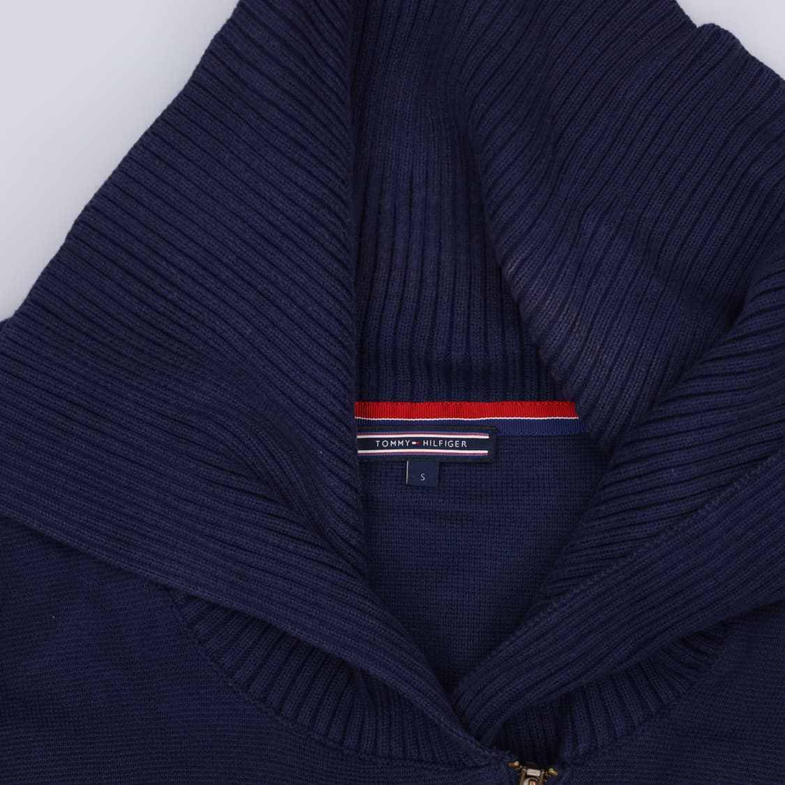 [S] 타미힐피거 지퍼 카라 니트 가디건 1222J 상품이미지3